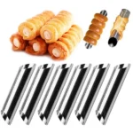 6/12/24pcs Kitchen Stainless Steel Baking Cones Horn Pastry Roll Cake Mold Spiral Baked Croissants Tubes Cookie Dessert Tool ZXH - Image 2