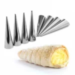 6/12/24pcs Kitchen Stainless Steel Baking Cones Horn Pastry Roll Cake Mold Spiral Baked Croissants Tubes Cookie Dessert Tool ZXH - Image 3