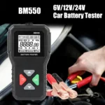 Battery System Detect 100-2000 CCA Car Battery Tool 6V 12V 24V Car Battery Tester Auto Battery Analyzer BM550 Black - Image 3