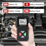 Battery System Detect 100-2000 CCA Car Battery Tool 6V 12V 24V Car Battery Tester Auto Battery Analyzer BM550 Black - Image 2