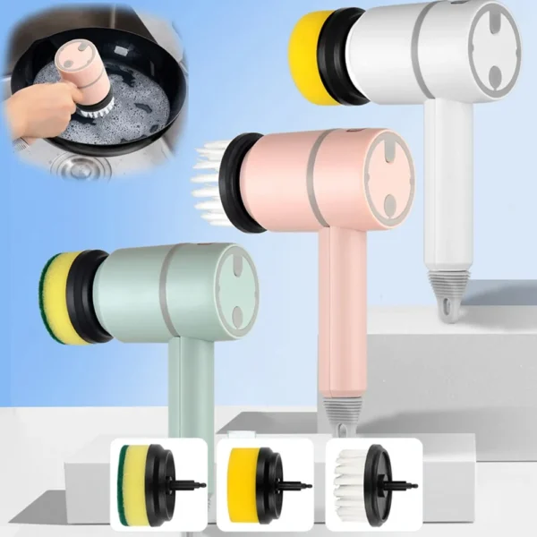 Electric-Cleaning-Brush-Multi-functional-Home-USB-Rechargeable-Electric-Rotary-Scrubber-Household-Appliances-Cleaning-Gadget-600x600 Electric Cleaning Brush Multi-functional Home USB Rechargeable Electric Rotary Scrubber Household Appliances Cleaning Gadget - Image 1