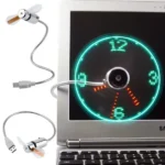 Hand Mini USB Fan Portable Gadgets Flexible Gooseneck LED Clock Cool For Laptop PC Notebook Real Time Display Durable Adjustable - Image 3