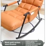 Nordic adult rocking chair living room Relaxing lounge Armchair bed Balcony sun recliner ergonomic deckchair lazy sofa Furniture - Image 2